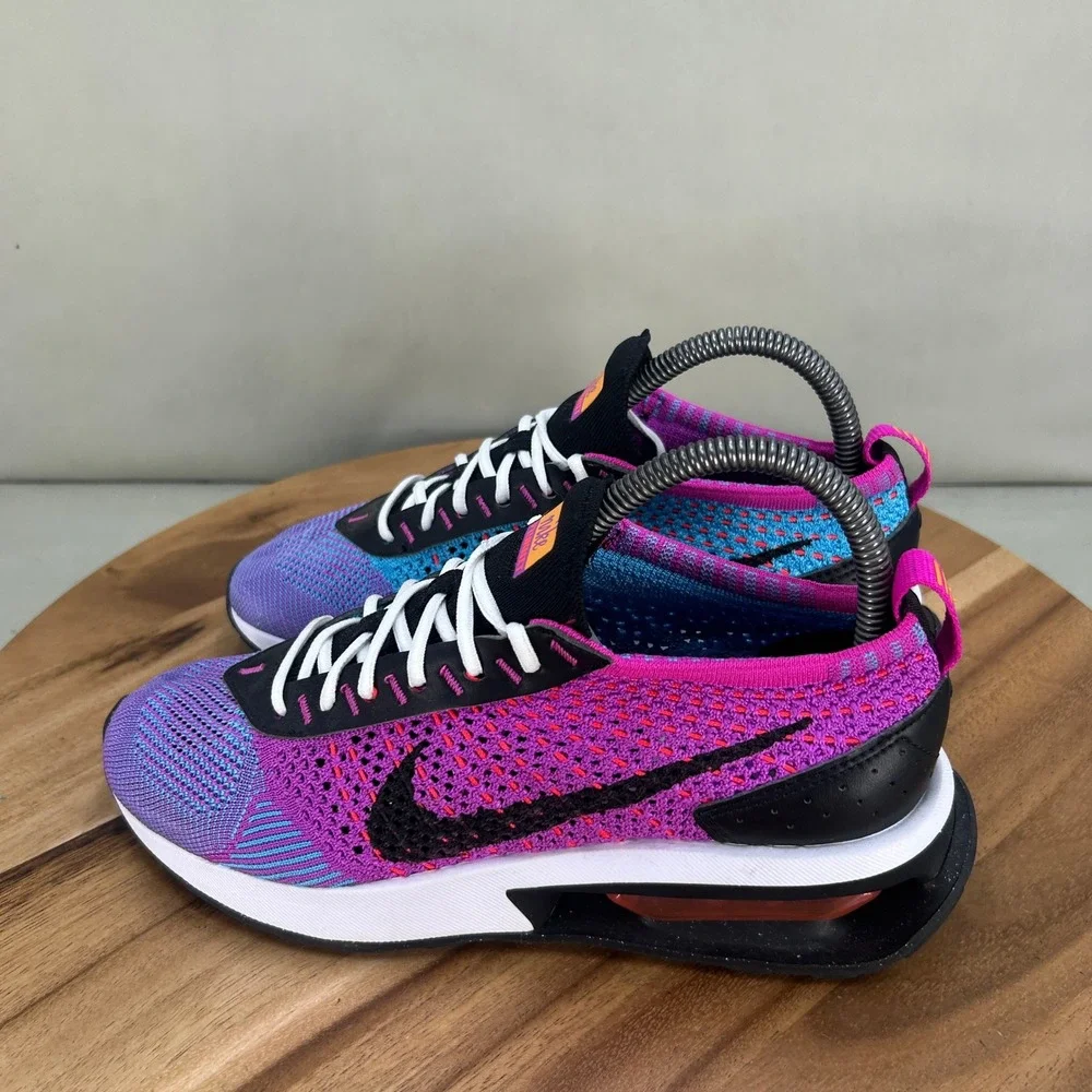 Nike Air Max Flyknit Racer Purple Blue Pink Sneakers FD0822-500 Womens Size 6.5